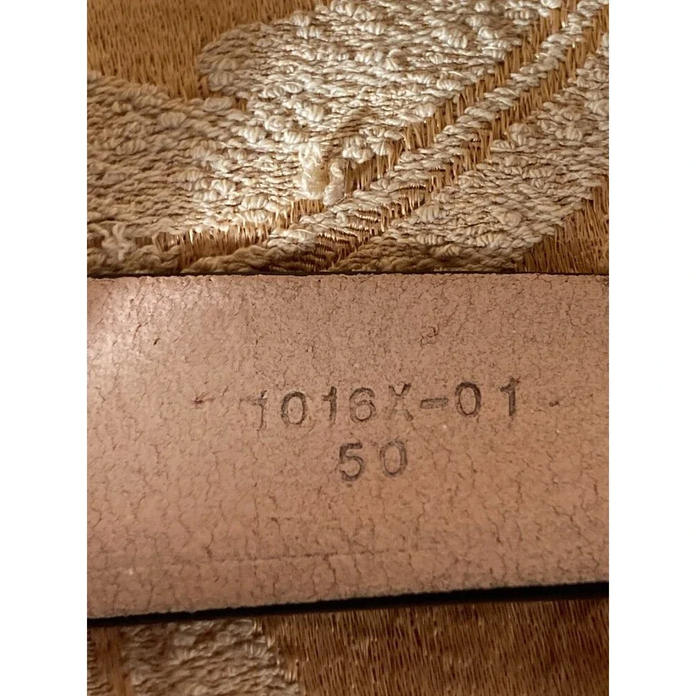 Vintage 90s Belt 1990s Embossed Leather Nature Western Deer Mountains Size XL
